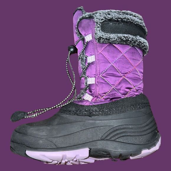 Youth Kamik Snowgypsy 2 Boot Purple Black Size 2 - Picture 1 of 7